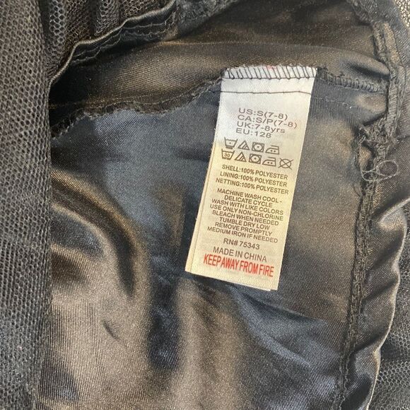 Girls' Black Sequin and Tule Skirt - Picture 4 of 9